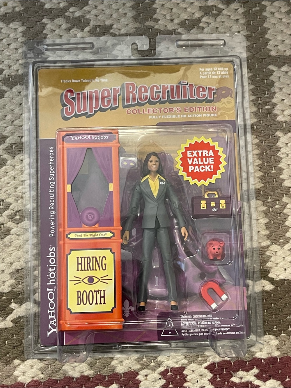 Vintage Yahoo! HotJobs Super Recruiter Action Figure Collector’s Edition NIP